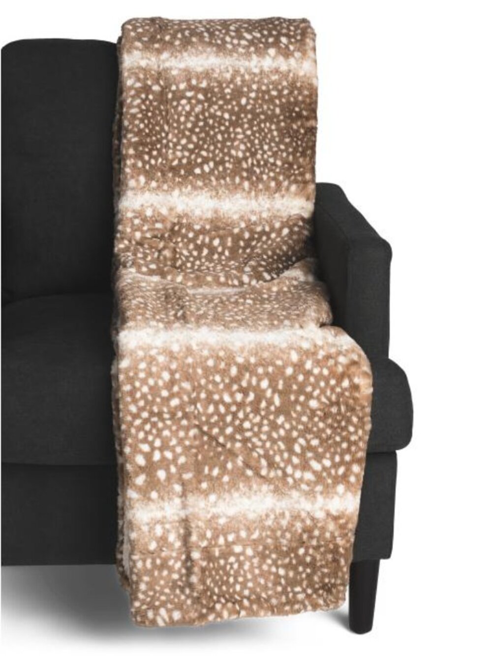 RACHEL RACHEL ROY Deer Print Sherpa Faux Fur Throw